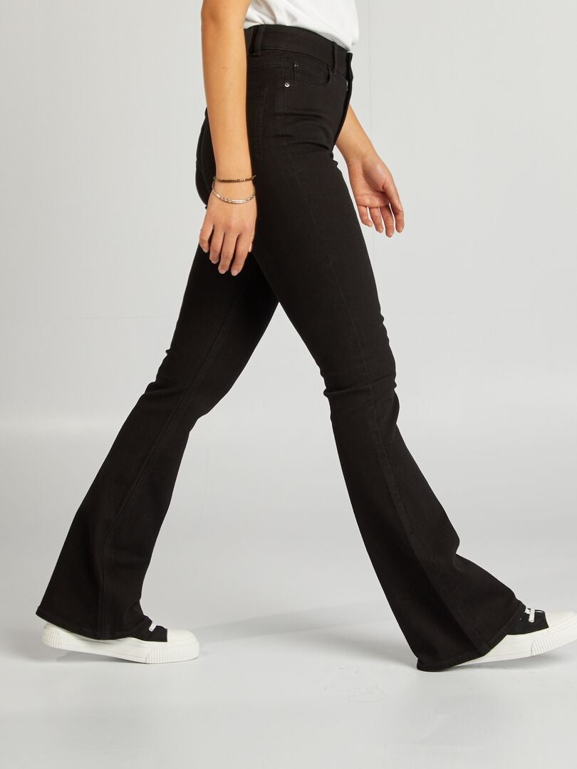 Flared Jeans L Zwart Kiabi