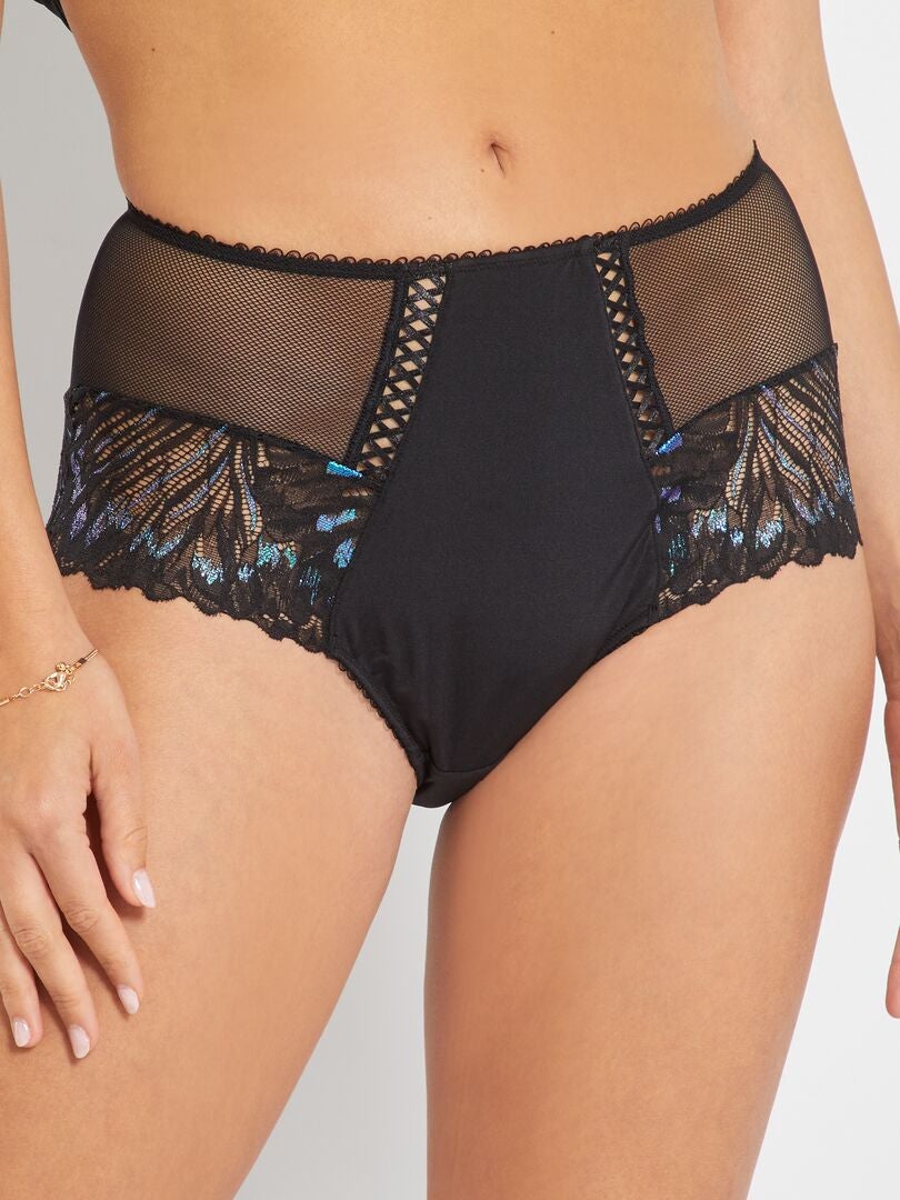 Hoge Slip Sensation Sans Complexe Zwart Blauw Kiabi