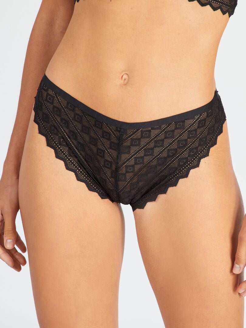 Kanten Slip Envie De Lingerie Zwart Kiabi