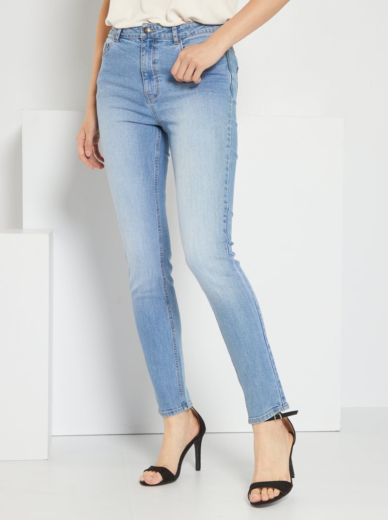 , slim-fit jeans L32 BLAUW - Kiabi