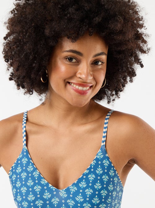 1-delig badpak met omkeerbare print - Kiabi