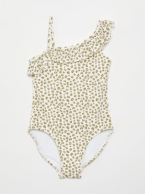 1-delig badpak met ruches - Kiabi