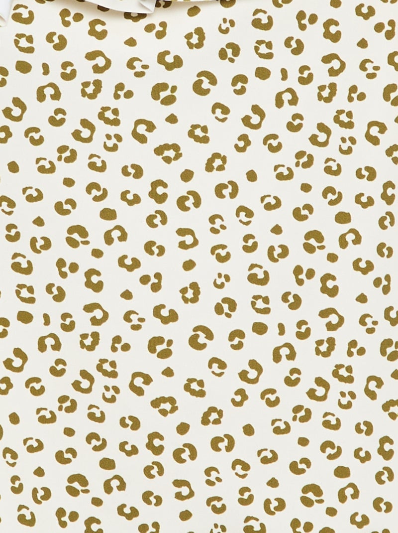 1-delig badpak met ruches Bruin - Kiabi