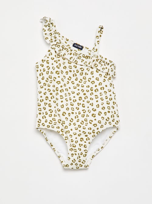 1-delig badpak met volantkraag - Kiabi