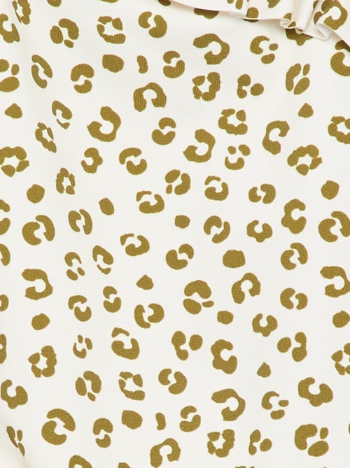 1-delig badpak met volantkraag - Kiabi