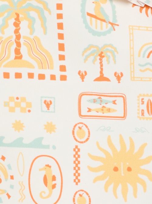 1-delig badpak met volantkraag - Kiabi