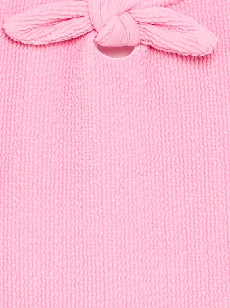 1-delig zwempak met strik Rose - Kiabi