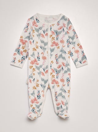 1-delige pyjama met flamingoprint