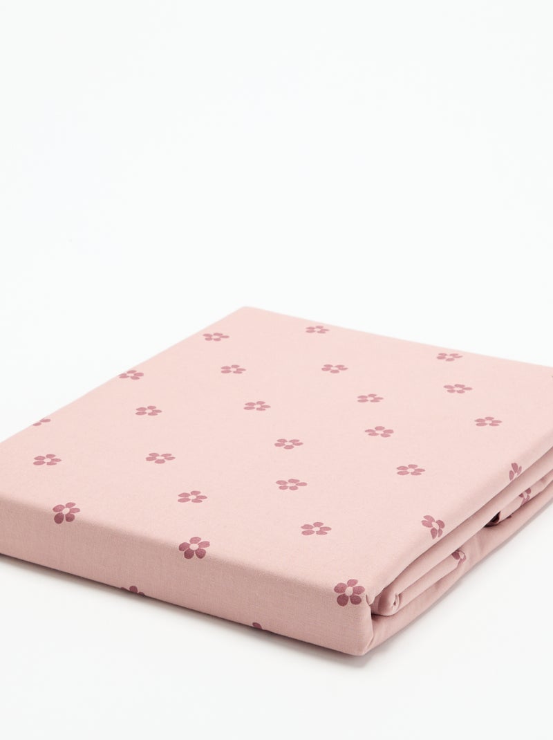 1-persoons beddengoedset - Dekbedovertrek + kussensloop - KIABI Home Rose - Kiabi