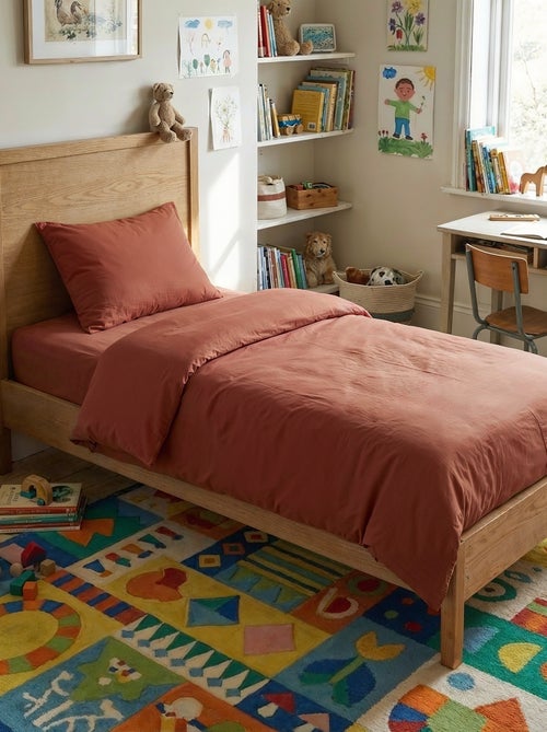 1-persoons dekbedovertrek (140 x 200cm) van katoengaas - Kiabi Home - Kiabi