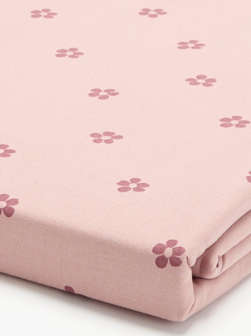 1-persoons dekbedovertrek met motief (80 x 120 cm) - Kiabi Home Rose - Kiabi