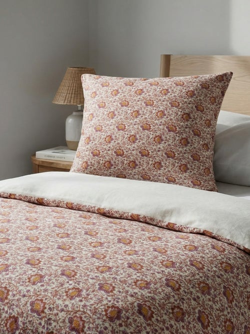 1-persoons dekbedovertrekset (140 x 200cm) van katoen 57 draden - Kiabi Home - Kiabi