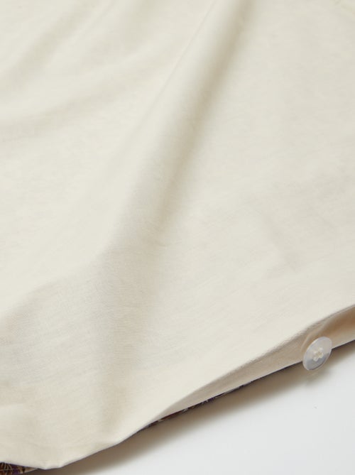 1-persoons dekbedovertrekset (140 x 200cm) van katoen 57 draden - Kiabi Home - Kiabi