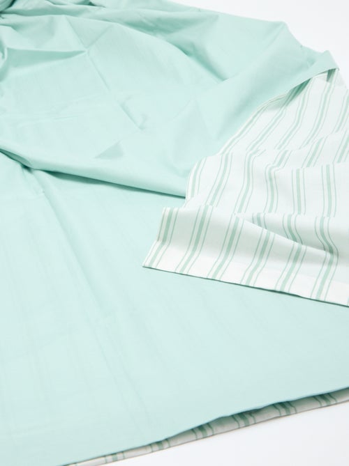 1-persoons dekbedovertrekset (140 x 200cm) van katoen 57 draden - Kiabi Home - Kiabi