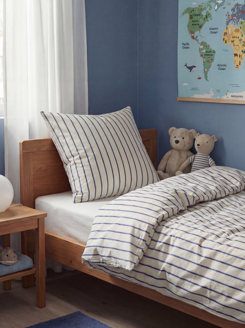 1-persoons dekbedovertrekset (140 x 200cm) van katoen 57 draden - Kiabi Home - Kiabi