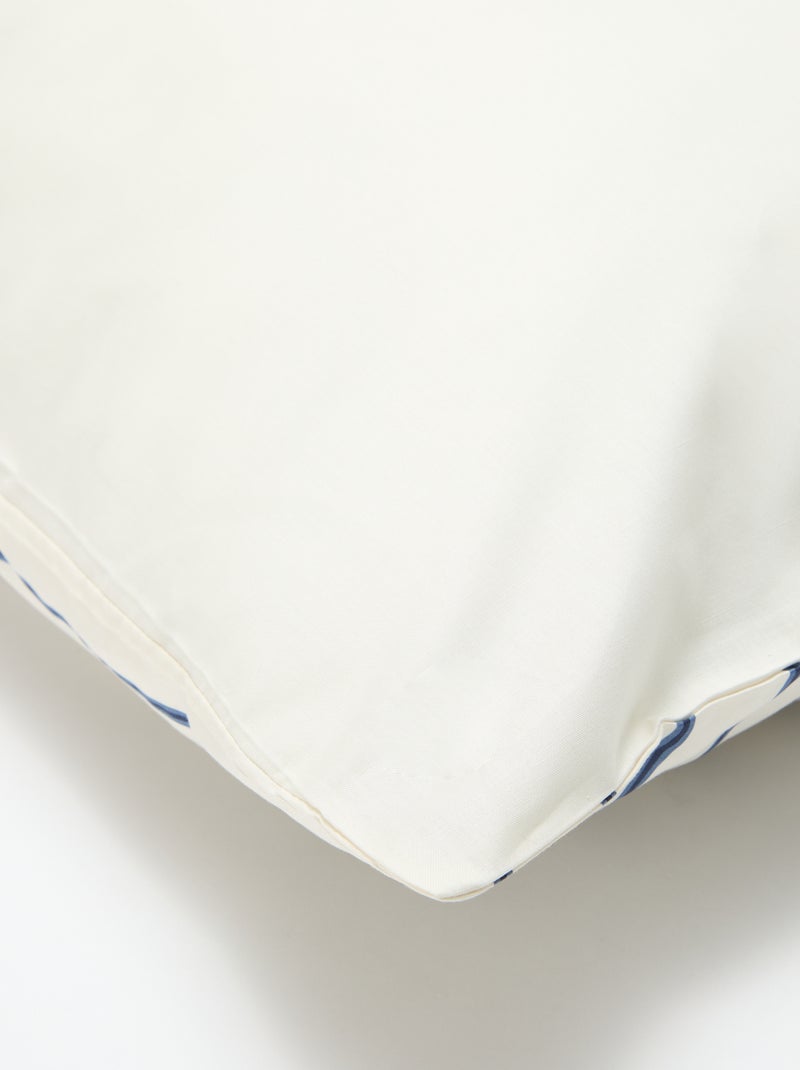 1-persoons dekbedovertrekset (140 x 200cm) van katoen 57 draden - Kiabi Home Blauw - Kiabi