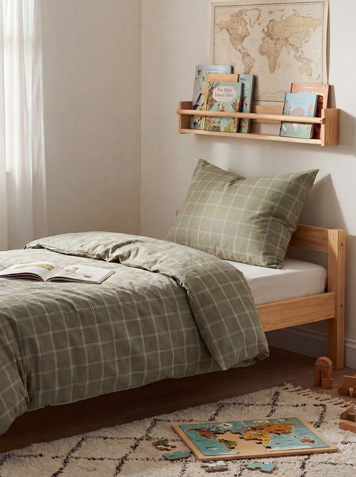 1-persoons dekbedovertrekset (140 x 200cm) van katoen 57 draden - Kiabi Home - Kiabi