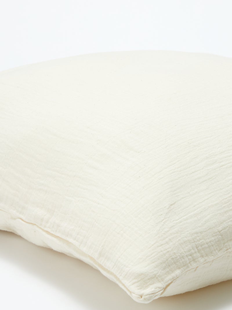 1-persoons dekbedovertrekset (140 x 200cm) van katoenen mousseline - Kiabi Home BIEGE - Kiabi