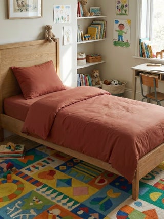 1-persoons dekbedovertrekset (140 x 200cm) van katoenen mousseline - Kiabi Home