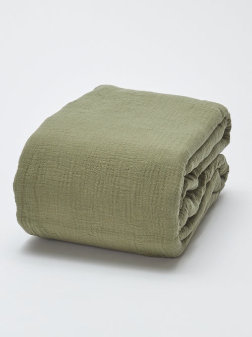 1-persoons dekbedovertrekset (140 x 200cm) van katoenen mousseline - Kiabi Home - Kiabi