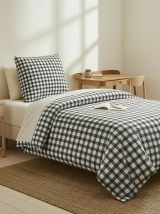 1-persoons dekbedovertrekset (140 x 200cm) van katoenen mousseline - Kiabi Home