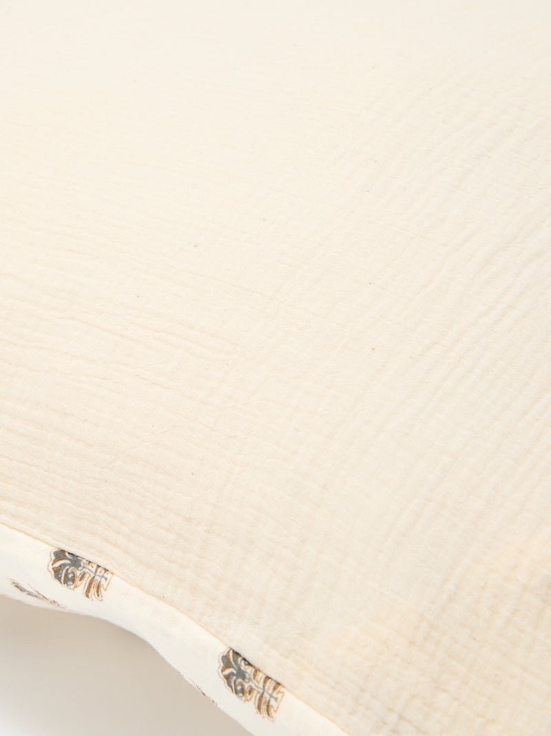 1-persoons dekbedovertrekset (140 x 200cm) van katoengaas - Kiabi Home Geel - Kiabi