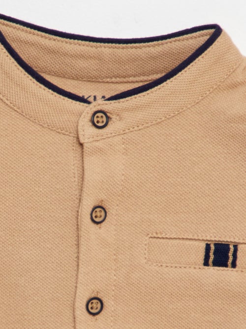 2-delig setje met T-shirt in polostijl + short van twill - 2-delig - Kiabi