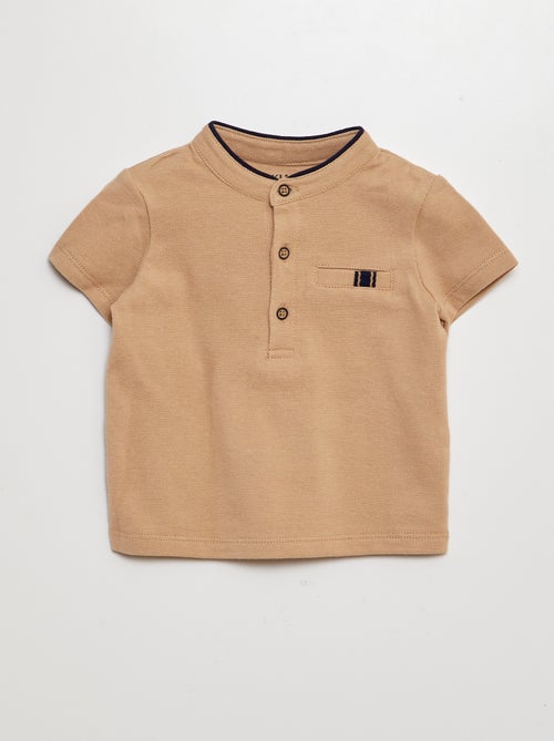 2-delig setje met T-shirt in polostijl + short van twill - 2-delig - Kiabi