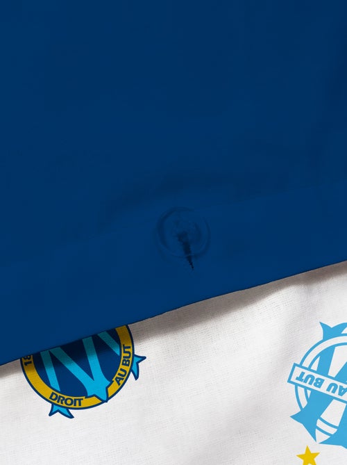 2-delige 1-persoons beddengoedset 'Olympique de Marseille': dekbedovertrek + kussensloop - Kiabi