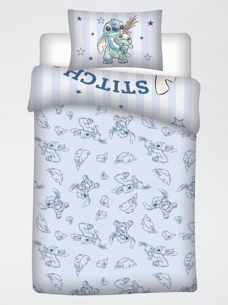 2-delige babybedset - Dekbedovertrek + kussensloop Blauw - Kiabi
