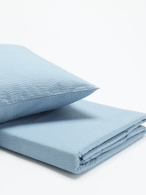 2-delige beddengoedset - dekbedovertrek + kussensloop - 140 x 200 cm - Kiabi 2-delige beddengoedset - dekbedovertrek + kussensloop - 140 x 200 cm - Kiabi