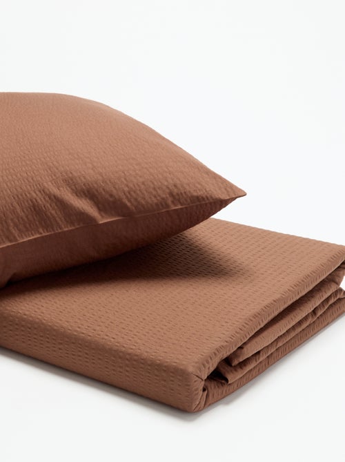 2-delige beddengoedset - dekbedovertrek + kussensloop - 140 x 200 cm - Kiabi 2-delige beddengoedset - dekbedovertrek + kussensloop - 140 x 200 cm - Kiabi