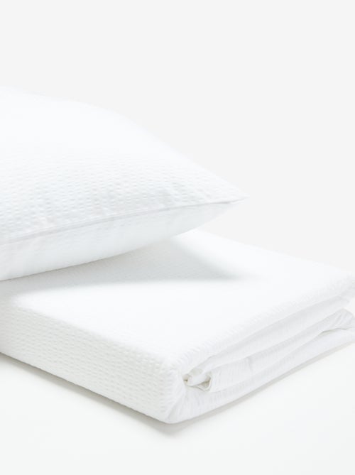 2-delige beddengoedset - dekbedovertrek + kussensloop - 140 x 200 cm - Kiabi 2-delige beddengoedset - dekbedovertrek + kussensloop - 140 x 200 cm - Kiabi