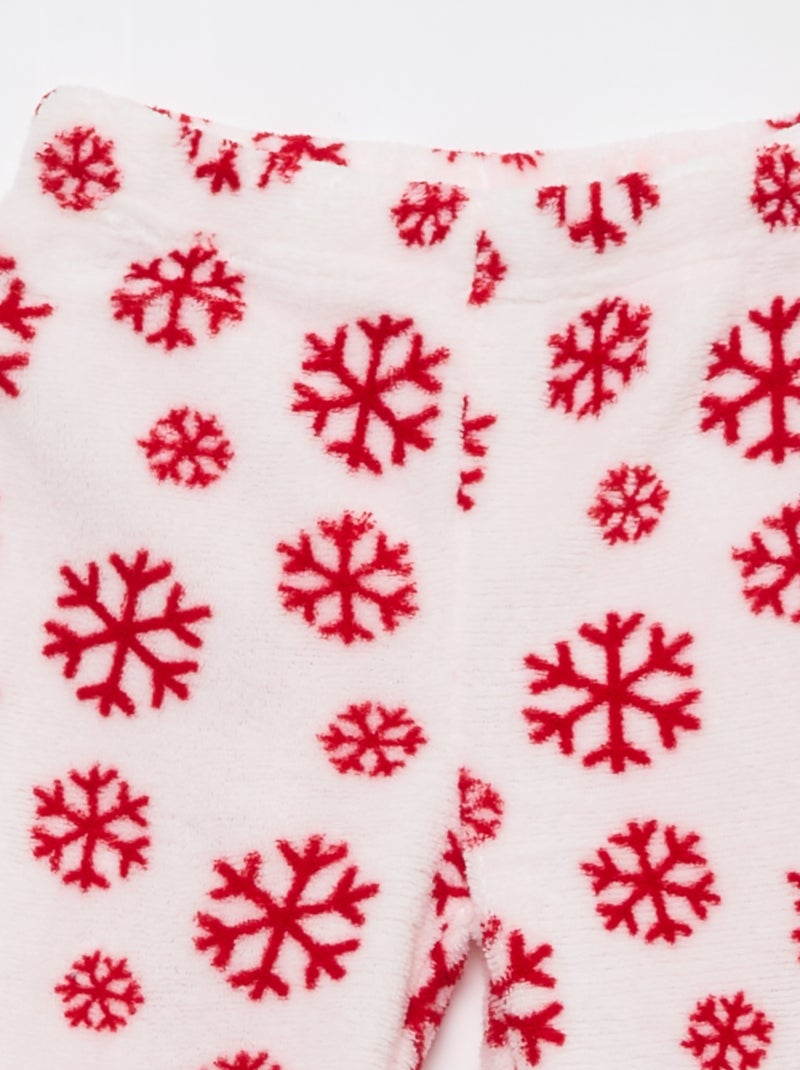 2-delige 'Bluey' kerstpyjamaset van fleece Rood - Kiabi