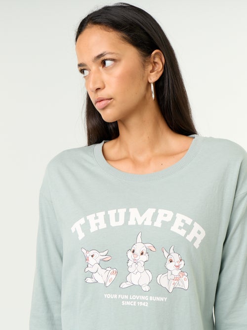 2-delige Disney 'Bambi' pyjamaset - T-shirt met lange mouwen + broek - Kiabi