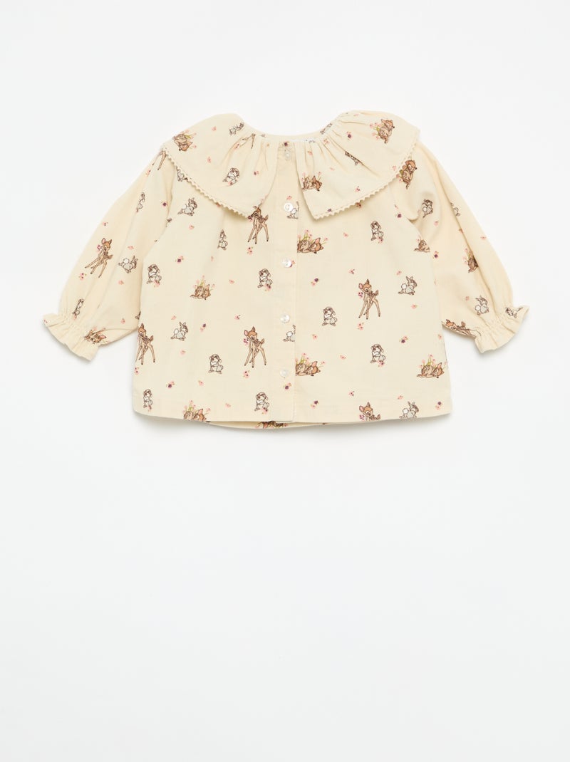 2-delige 'Disney' 'Bambi' set - Overhemd + legging Biege - Kiabi