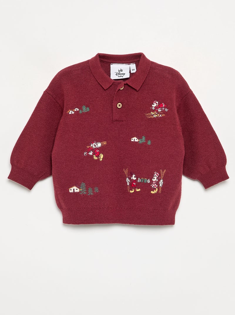 2-delige 'Disney' 'Kerst' set - Trui + broek Rood - Kiabi