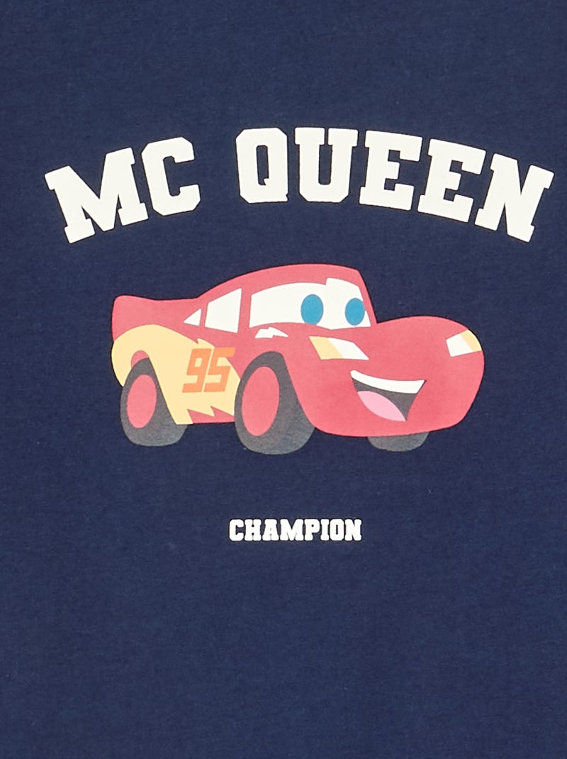 2-delige Disney-pyjama - T-shirt met lange mouwen + broek Blauw - Kiabi