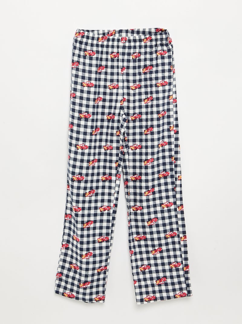 2-delige Disney-pyjama - T-shirt met lange mouwen + broek Blauw - Kiabi