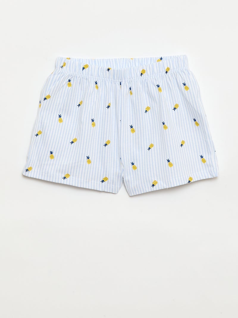 2-delige 'Disney' pyjama: short en T-shirt Blauw - Kiabi