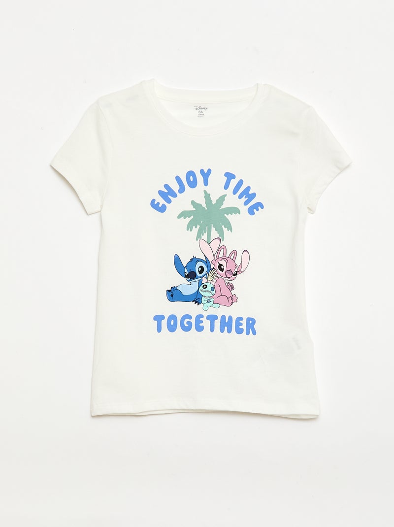 2-delige 'Disney' pyjama: short en T-shirt Wit - Kiabi