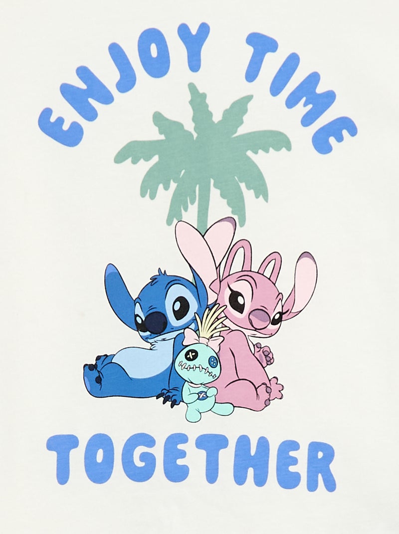 2-delige 'Disney' pyjama: short en T-shirt Wit - Kiabi