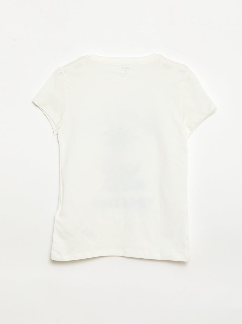 2-delige 'Disney' pyjama: short en T-shirt Wit - Kiabi