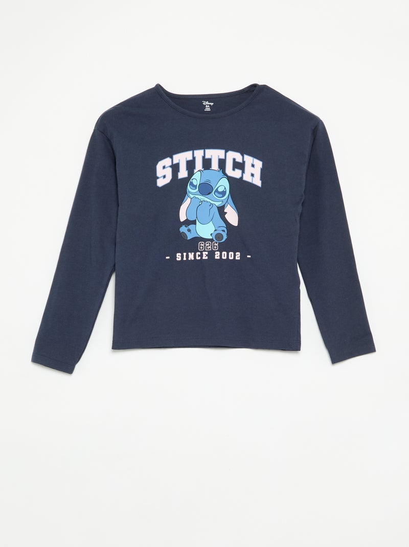 2-delige 'Disney' pyjamaset: T-shirt met lange mouwen en lange broek Blauw - Kiabi