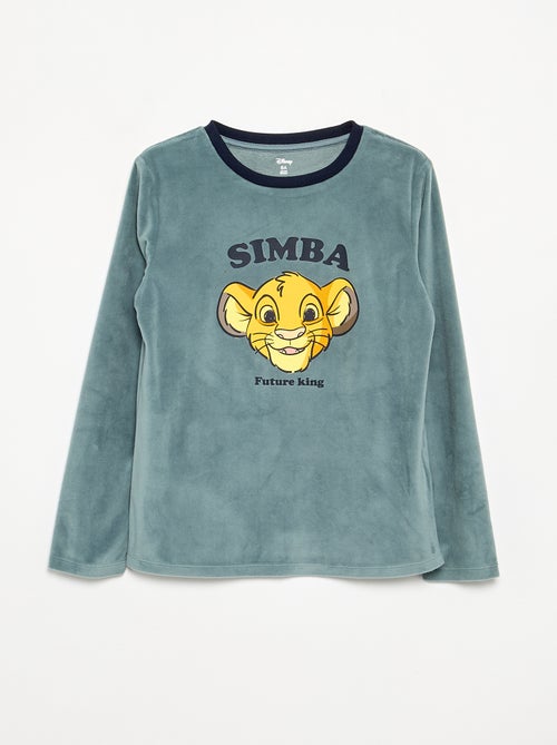 2-delige Disney-pyjamaset van fleece - sweatshirt + pyjamabroek - Kiabi
