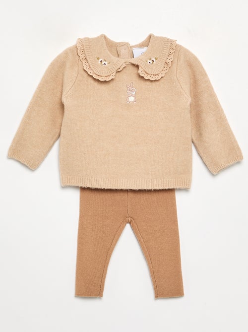 2-delige 'Disney' set van gebreide stof - Trui + legging - Kiabi