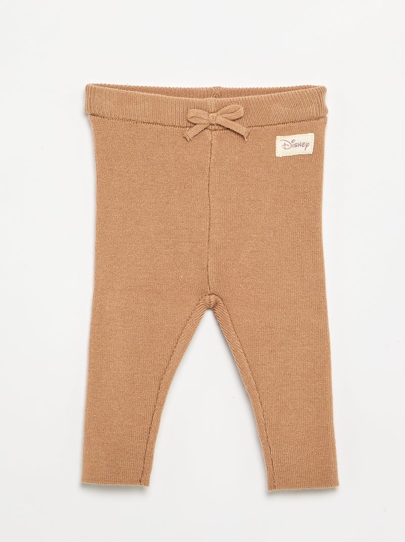 2-delige 'Disney' set van gebreide stof - Trui + legging Biege - Kiabi