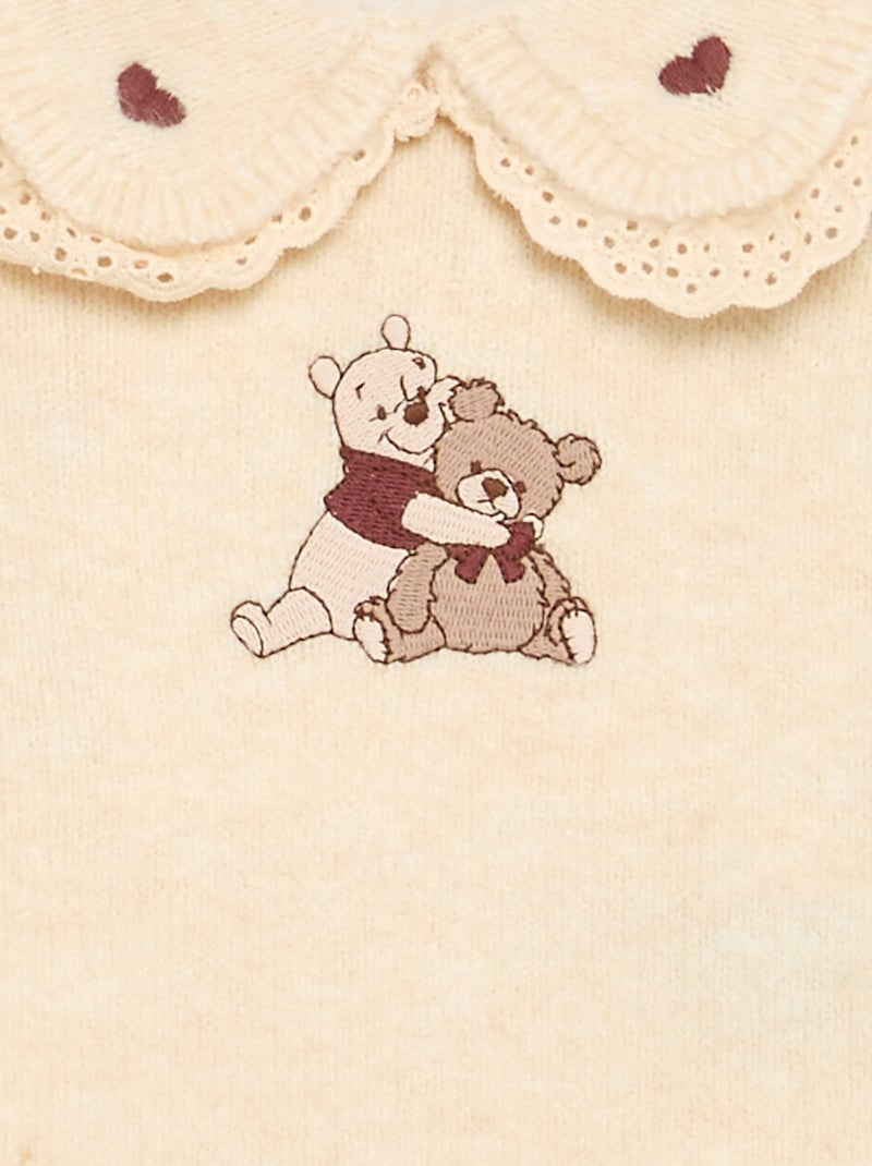 2-delige 'Disney' set van gebreide stof - Trui + legging Wit - Kiabi