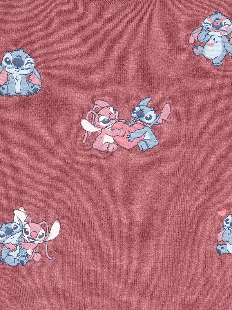 2-delige 'Disney' 'Stitch' set - trui en broek Rose - Kiabi