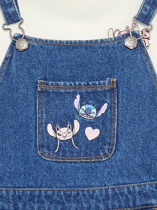 2-delige 'Disney' Stitch' set - tuinjurk + T-shirt met lange mouwen - Kiabi 2-delige 'Disney' Stitch' set - tuinjurk + T-shirt met lange mouwen - Kiabi